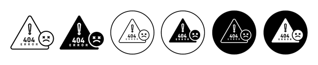 404 Error Icon vector