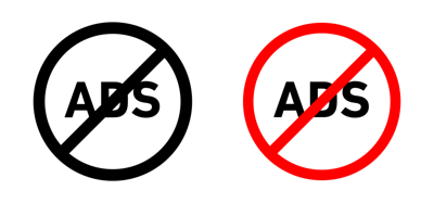 Ad Blocker Icon vector