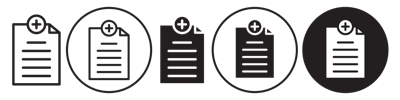 Add New Document Icon vector