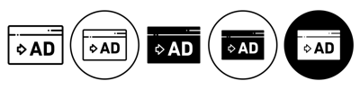 Ads Icon vector