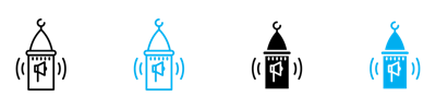 Adzan Icon vector
