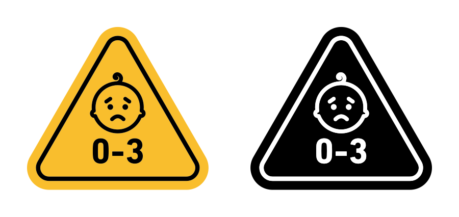 Age Warning Sign Icon SVG