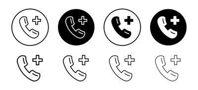 Ambulance Call Icon vector