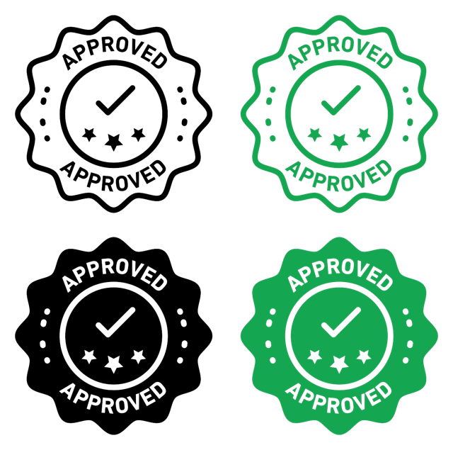 Approved Stamp vector