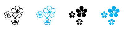 Araliya Flower Icon vector