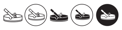 Ash Tray Icon vector