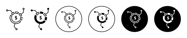 Asset Allocation Icon vector
