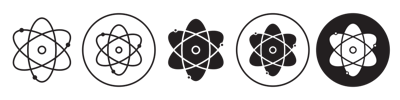 Atom Icon vector