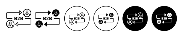 B2b Icon vector