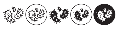 Bacteria Icon vector