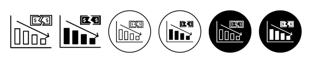 Bankruptcy Icon vector