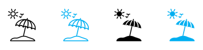 Beach Icon vector