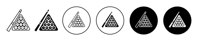 Billiard Icon vector