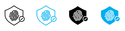 Biometric Security Icon vector