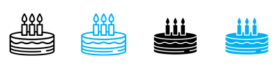 Birthday Cake Icon vector