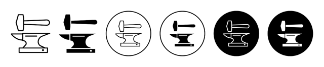 Blacksmith Icon vector