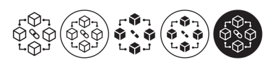 Block Chain Technology Icon vector