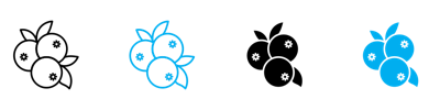 Blueberry Icon 2 vector