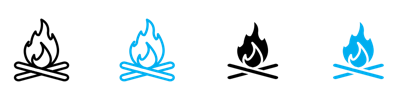 Bonfire Icon vector