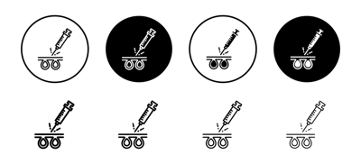 Botox Injection Icon vector