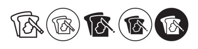 Breaad With Butter Icon vector