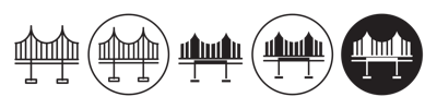 Bridge Icon vector