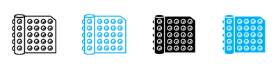 Bubble Wrap Icon vector