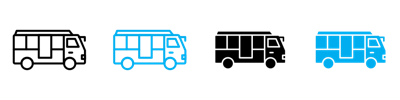Bus Coach Icon vector