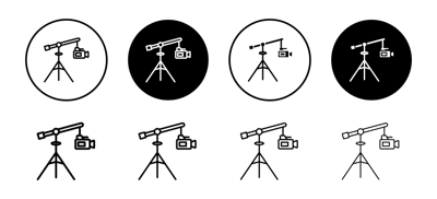 Camera Crane Icon vector