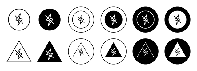 Camera Flash Off Icon vector