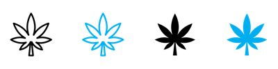 Cannabis Leaf Icon vector