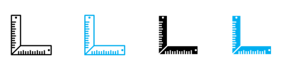 Carpenter Ruler Icon vector