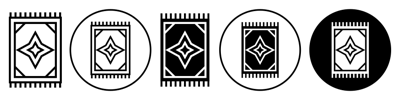 Carpet Rug Icon vector