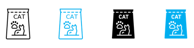 Cat Food Icon vector