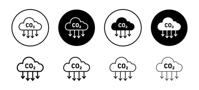 Co2 Emissions Icon vector