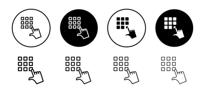Code Lock Icon vector