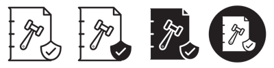 Code Pof Conduct Glyph Icon vector