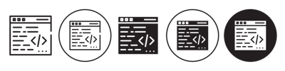 Coding Icon vector