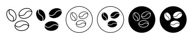 Coffee Beans Icon vector