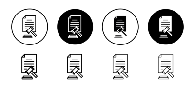 Court Decision Icon vector