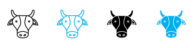 Cow Icon vector