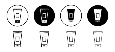 Cream Tube Icon vector