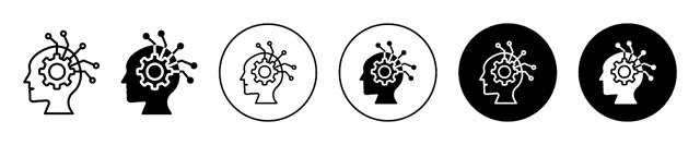 Critical Thinking Icon vector