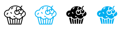 Cupcake Icon vector
