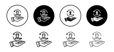 Customer Retention Icon vector