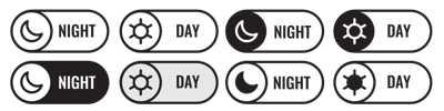 Dark Mode Icon vector