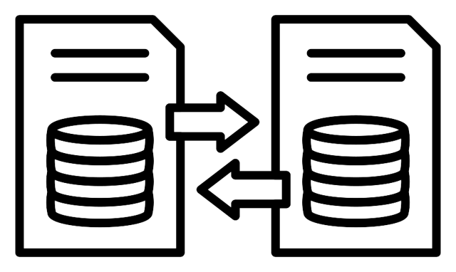 Data Exchange Icon vector