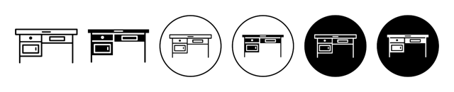 Desk Icon vector