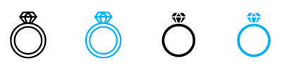 Diamond Ring Icon vector