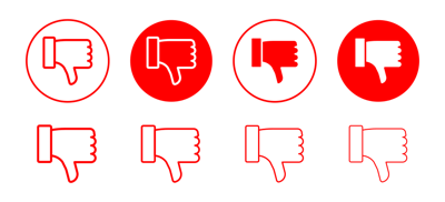 Dislike Icon vector